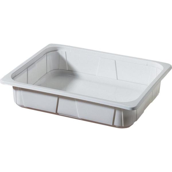 PP-Schale 1/2 GN 325 x 265 x 60 mm Weiß ungeteilt, 100 Stk/Krt (1 x 100 Stk)