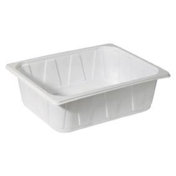 PP-Schale 1/2 GN 325 x 265 x 100 mm Weiß ungeteilt, 92 Stk/Krt (1 x 92 Stk)