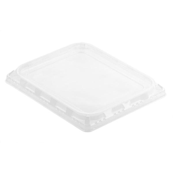 PET-Deckel für ½ GN 325 x 266 x 30 mm Transparent ungeteilt, 60 Stk/Krt (1 x 60 Stk)