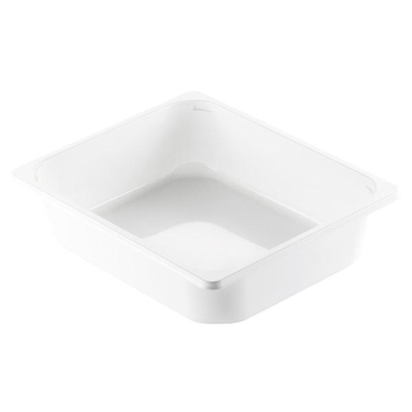 CPET-Schale ½ GN 325 x 265 x 79 mm Weiß ungeteilt, 80 Stk/Krt (1 x 80 Stk)