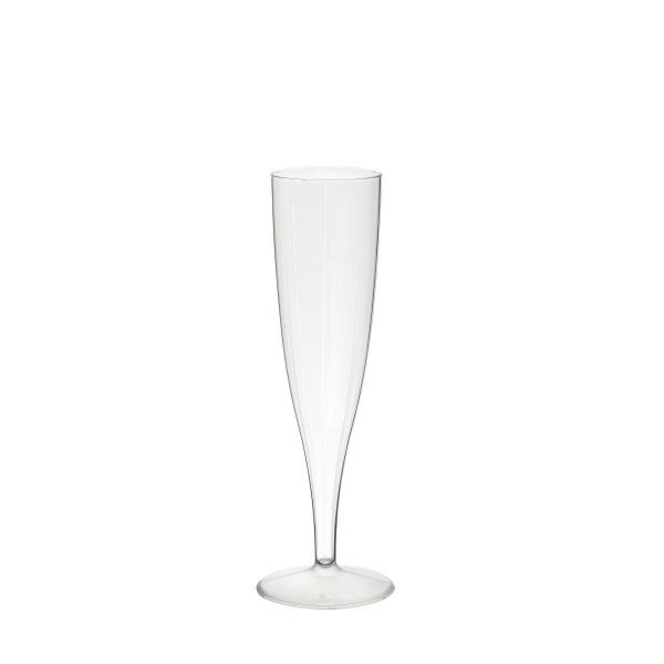Champagnergläser (einzeln verpackt) 13,5 cl Transparent, 100 Stk/Krt (10 x 10 Stk)
