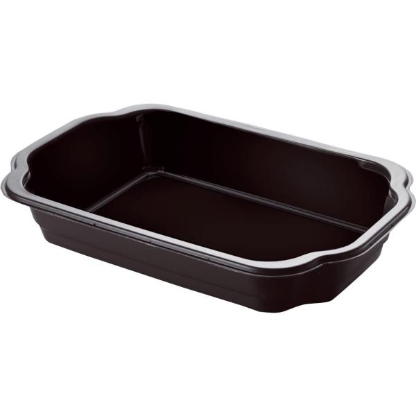 PP Schale Take-Away 215 x 148 x 41 mm Schwarz ungeteilt, 336 Stk/Krt (1 x 336 Stk)