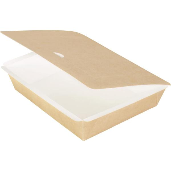 Pappbox rechteckig, L 195 x 165 x 45 mm Braun ungeteilt, 250 Stk/Krt (1 x 250 Stk)