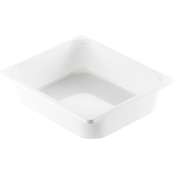 CPET-Schale ½ GN 325 x 265 x 50 mm Weiß ungeteilt, 116 Stk/Krt (1 x 116 Stk)