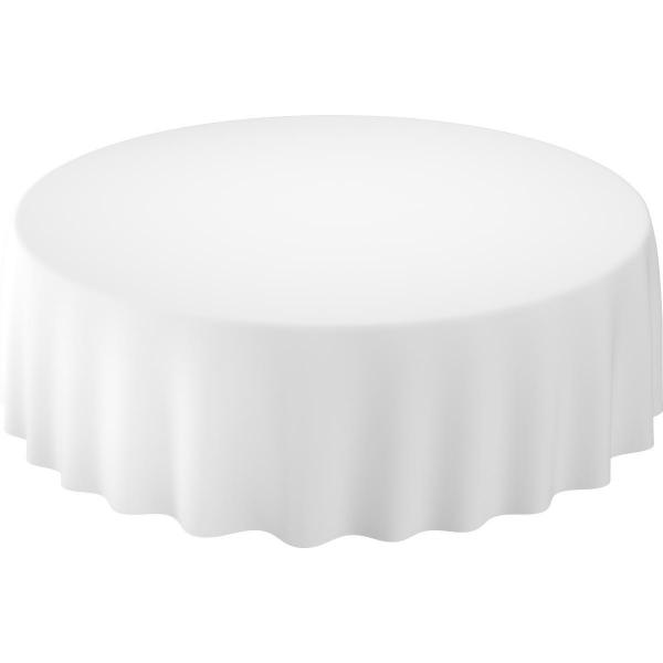 Evolin®-Tischdecke rund Ø 240 cm Weiß, 10 Stk/Krt (1 x 10 Stk)