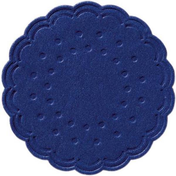 Tissue-Untersetzer, rund Ø 7,5 cm Dunkelblau Mehrlagig, 3000 Stk/Krt (12 x 250 Stk)