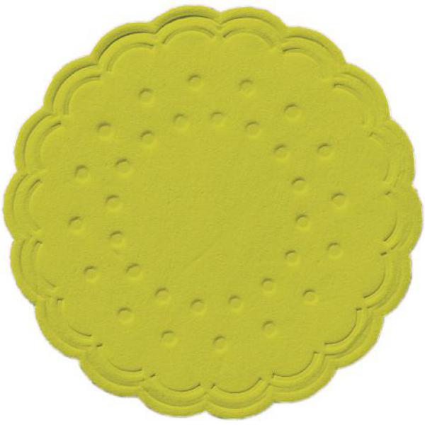 Tissue-Untersetzer, rund Ø 7,5 cm Kiwi Mehrlagig, 3000 Stk/Krt (12 x 250 Stk)