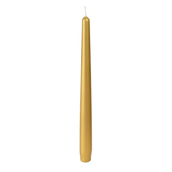 Leuchterkerzen, getaucht 260 x Ø 22 mm 7,5 Std. Gold, 100 Stk/Krt (10 x 10 Stk)