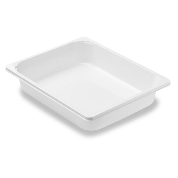 CPET-Schale ½ GN 325 x 265 x 60 mm Weiß ungeteilt, 124 Stk/Krt (1 x 124 Stk)