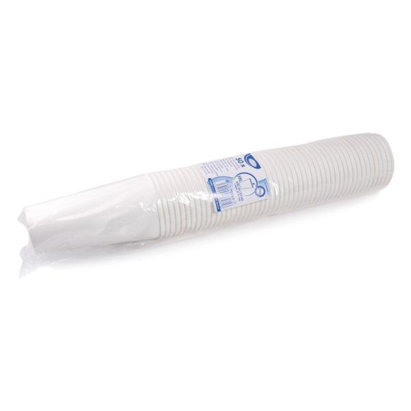 Pappbecher weiß Ø90mm 610ml `XXL: 0,5L/20oz` [50 St.]