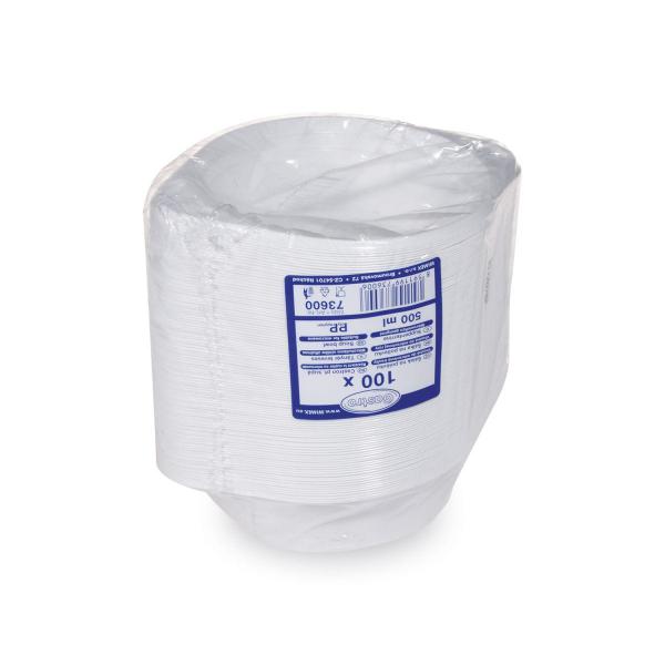 Suppenterrine (PP) mit Ohren weiß 500ml [100 St.]