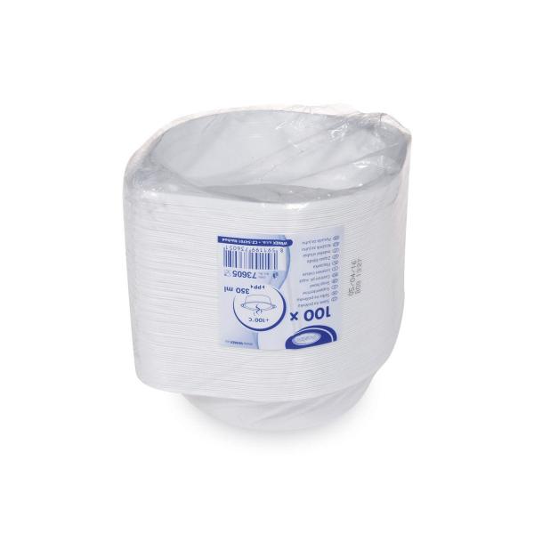 Suppenterrine (PP) mit Ohren weiß 350ml [100 St.]