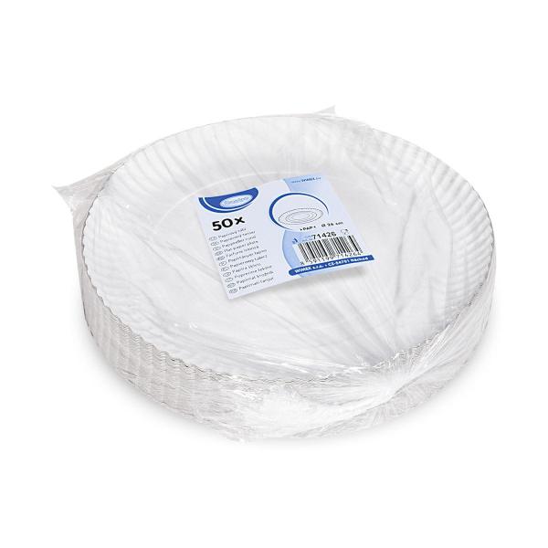 Pappteller (PAP-Recy) tief weiß Ø26cm [50 St.]