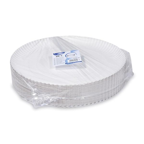 Pappteller (PAP-Recy) tief weiß Ø32cm [50 St.]