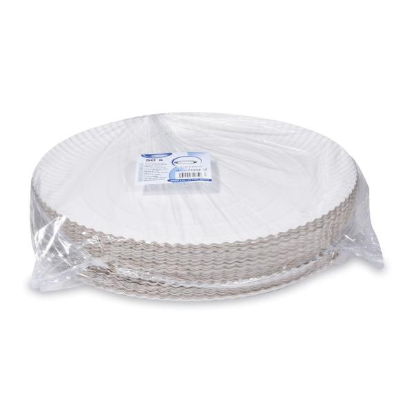 Pappteller (PAP-Recy) tief weiß Ø34cm [50 St.]