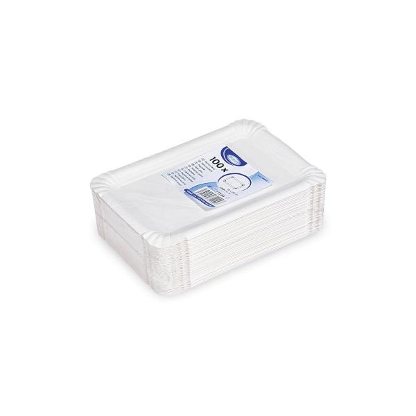 Pappteller (FSC Recycled) weiß 13 x 20 cm [100 St.]