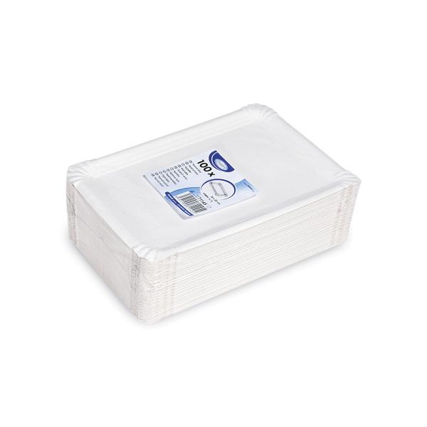 Pappteller (PAP-Recy) weiß 16 x 23 cm [100 St.]