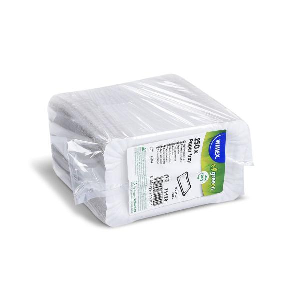 Pappteller (FSC Recycled) weiß 10 x 16 cm [250 St.]