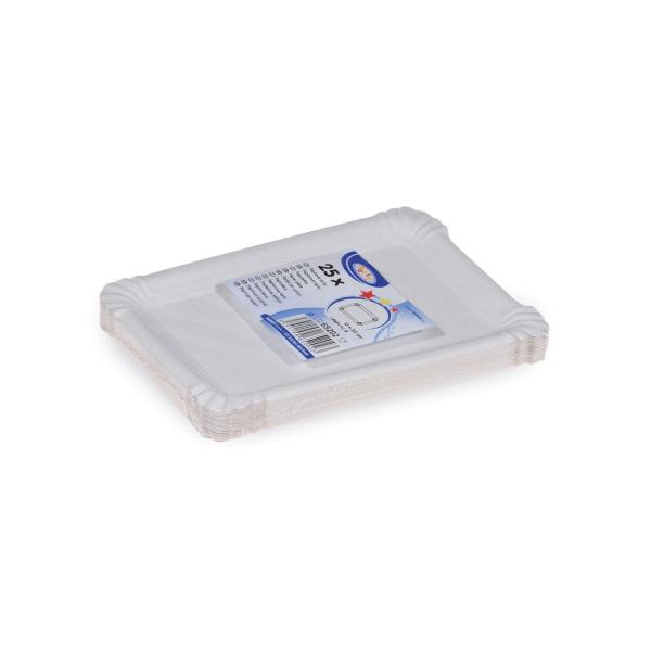 Pappteller (PAP-Recy) weiß 13 x 20 cm [25 St.]