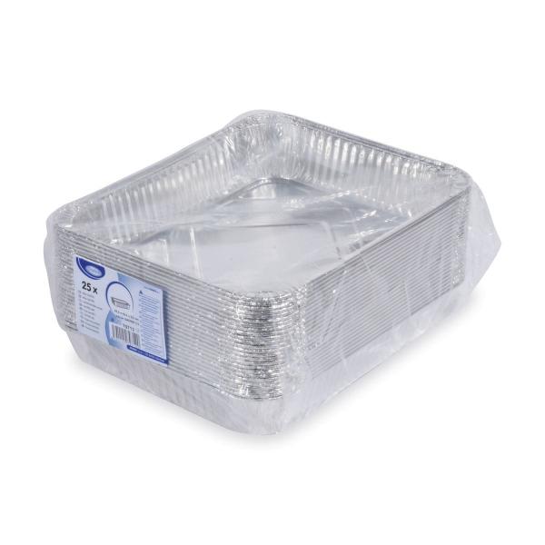 Schale (ALU) Gastro eckig 326 x 262 x 60 mm 3610ml `1/2` [25 St.]