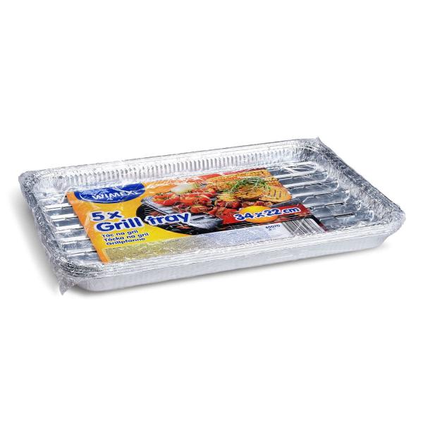 Grillpfanne (ALU) eckig 34 x 22 cm [5 St.]