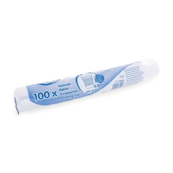 Trinkbecher (PP) klar Ø70mm 150ml [100 St.]