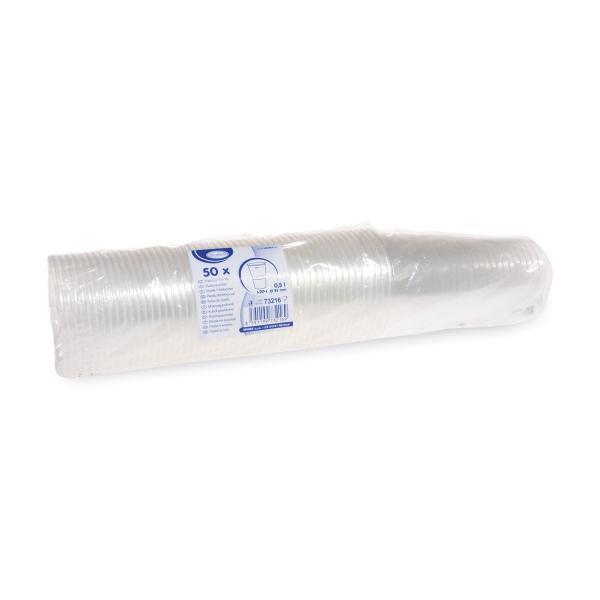 Trinkbecher (PP) klar Ø95mm 0,5L [50 St.]