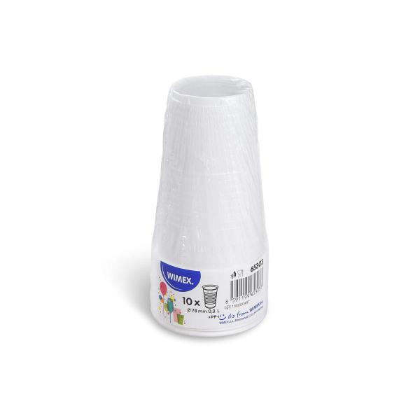 Trinkbecher (PP) weiß Ø78mm 0,3L [10 St.]
