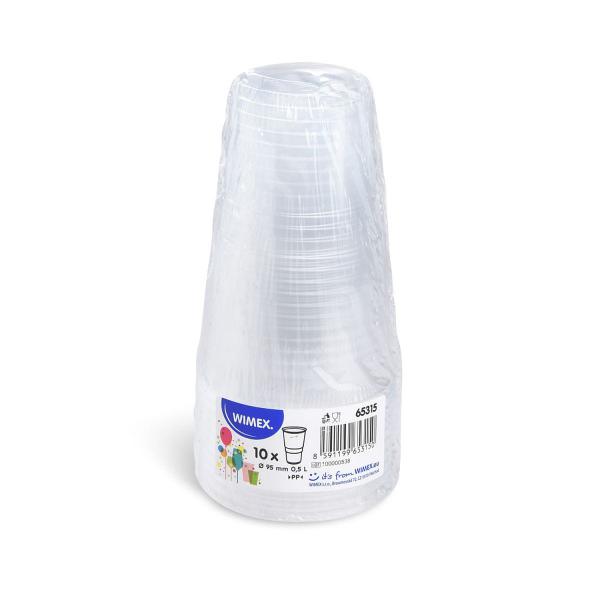 Trinkbecher (PP) klar Ø95mm 0,5L [10 St.]