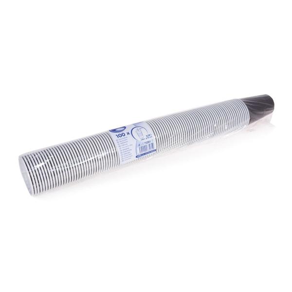 Kaffeebecher (PP) braun/weiß Ø70mm 180ml [100 St.]