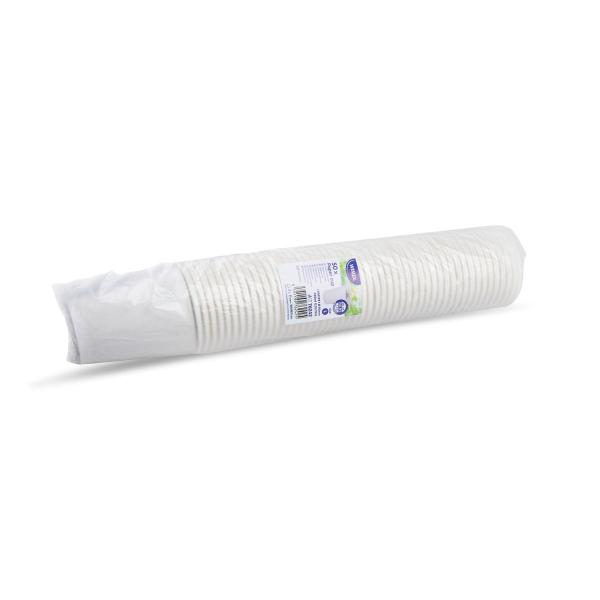 Pappbecher weiß Ø90mm 420ml `L: 0,3L/12oz` [50 St.]