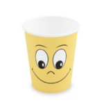 Pappbecher Smile Ø80mm 280ml `M: 0,2L/8oz` [10 St.]