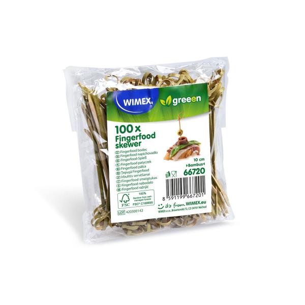 Fingerfood-Spieß (aus Bambus FSC 100%) Knoten 10cm [100 St.]
