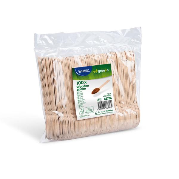Löffel (aus Holz FSC 100%) 16cm [100 St.]