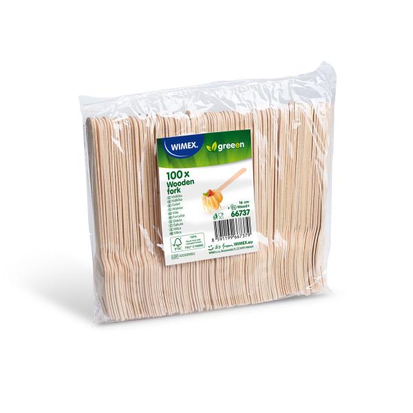 Gabel (aus Holz FSC 100%) 16cm [100 St.]