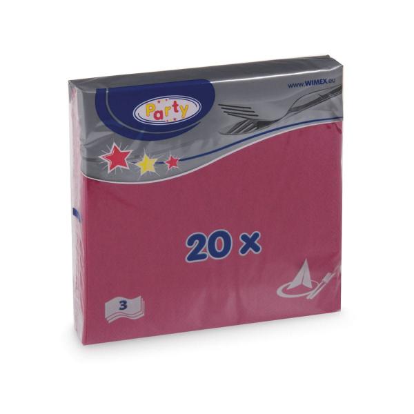 Serviette (PAP FSC Mix) 3-lagig bordeaux 33 x 33 cm [20 St.]