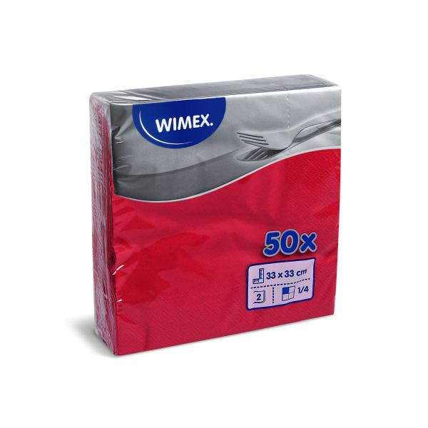 Serviette 2-lagig rot 33 x 33 cm [50 St.]