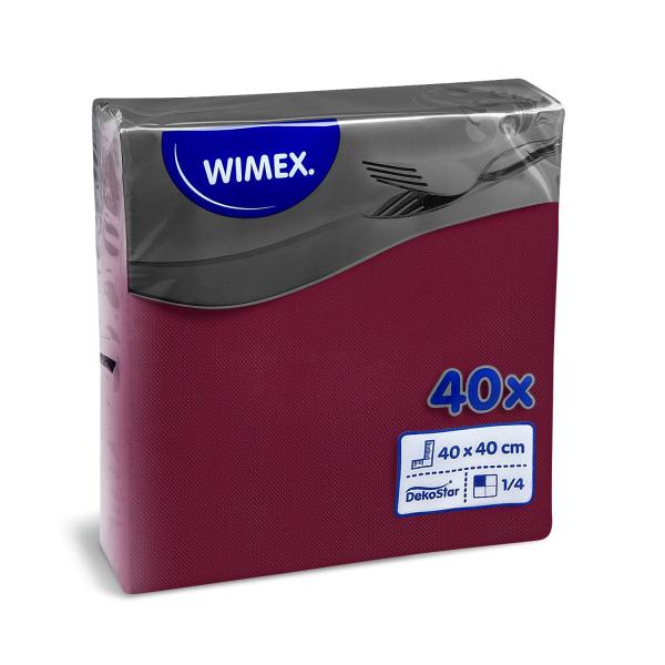 Serviette (PAP FSC Mix) DekoStar bordeaux 40 x 40 cm [40 St.]