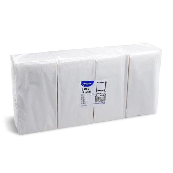 Serviette 1/8 Falz 2-lagig weiß 40 x 40 cm [250 St.]