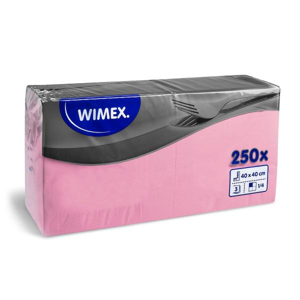 Serviette 3-lagig rosa 40 x 40 cm [250 St.]
