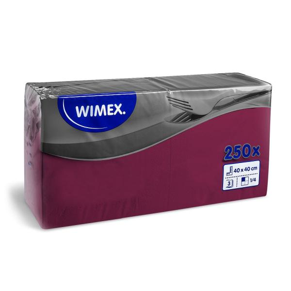 Serviette (PAP FSC Mix) 3-lagig bordeaux 40 x 40 cm [250 St.]