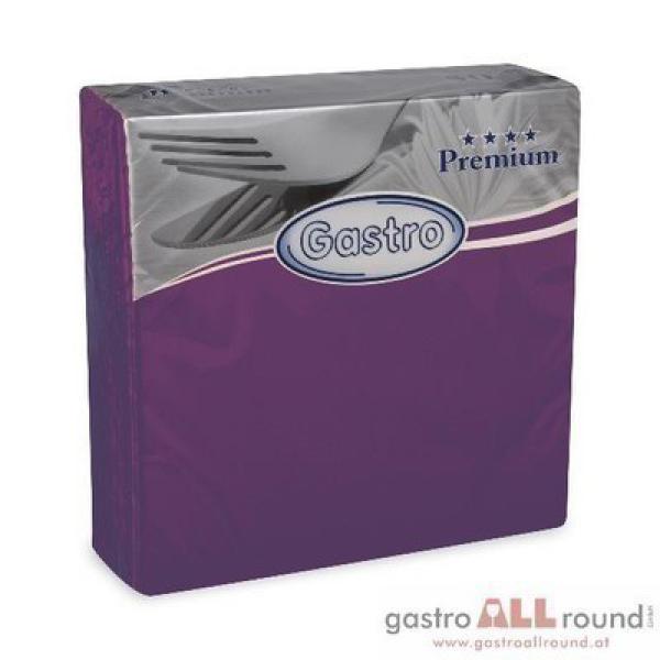 Servietten PREMIUM 40 x 40 cm violett 