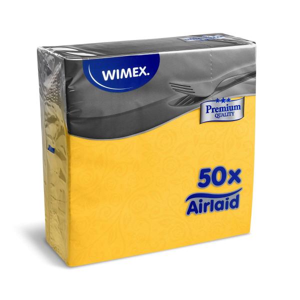 Serviette PREMIUM Dekor-R gelb 40 x 40 cm [50 St.]