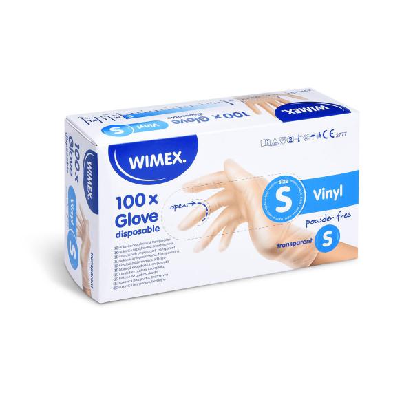 Handschuh (Vinyl) ungepudert transparent `S` [100 St.]