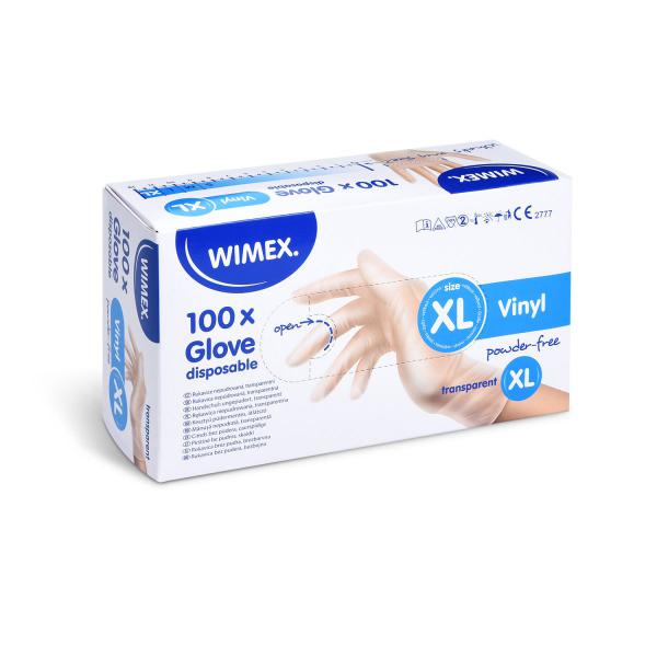 Handschuh (Vinyl) ungepudert transparent `XL` [100 St.]