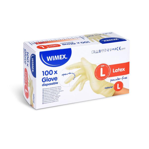 Handschuh (Latex) ungepudert natur `L` [100 St.]