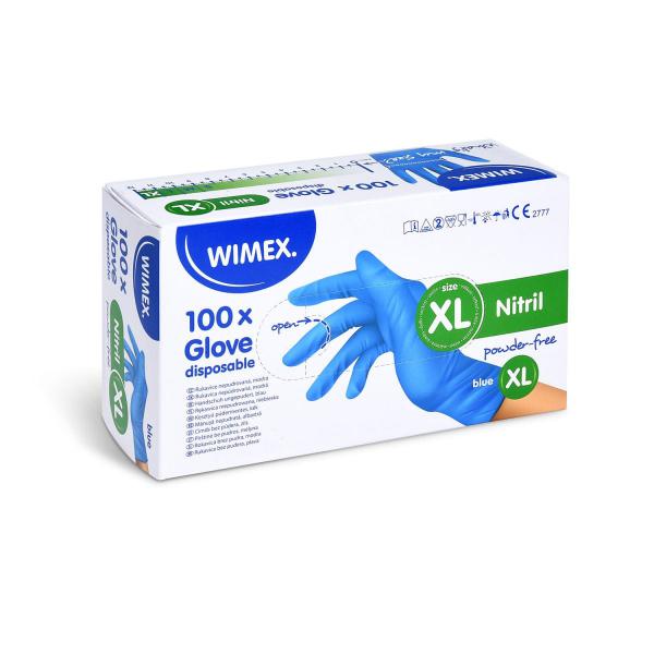 Handschuh (Nitril) ungepudert blau `XL` [100 St.]