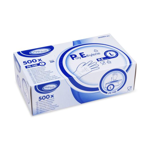 Handschuh (HDPE) Einweg transparent `L` im Spenderkarton [500 St.]