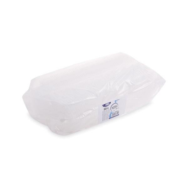 Feinkostbecher (PP) mit Deckel oval klar 250ml [50 St.]