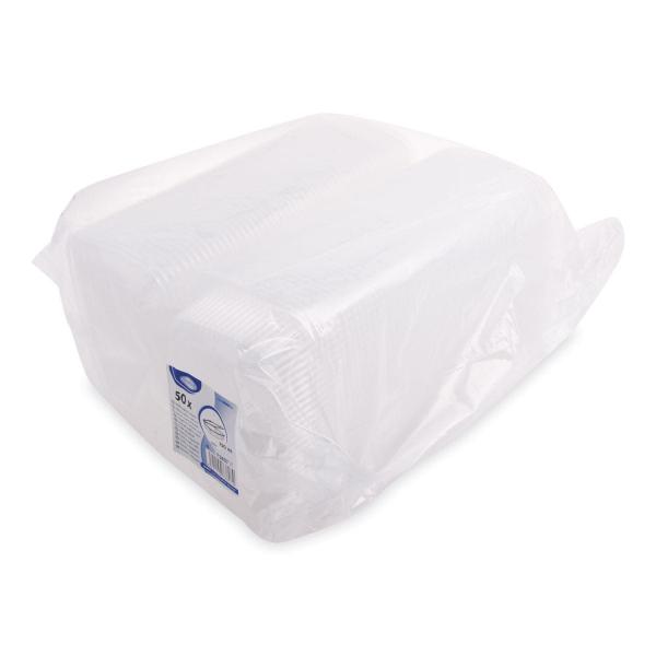 Feinkostbecher (PP) mit Deckel oval klar 750ml [50 St.]